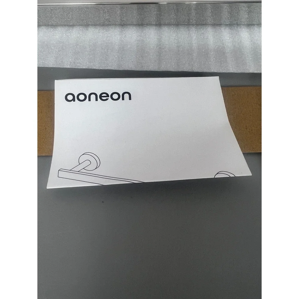 Aoneon 24 Inch Bathroom Towel Bar Polished Chrome Square Wall Mount AN4001CH-L24